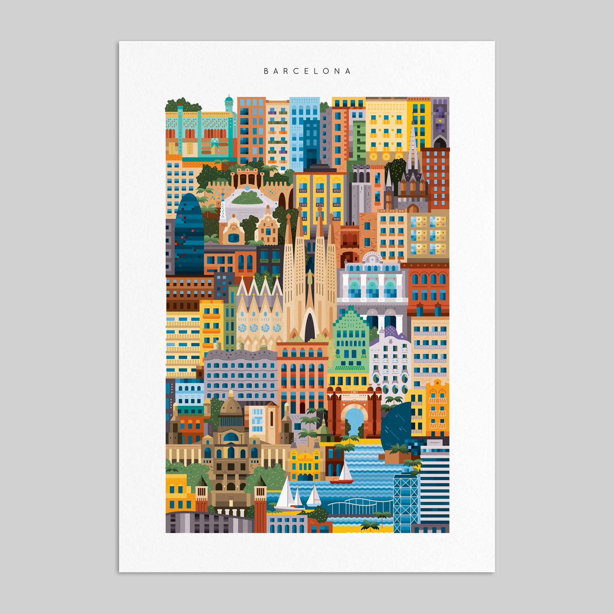 Barcelona Blockprint