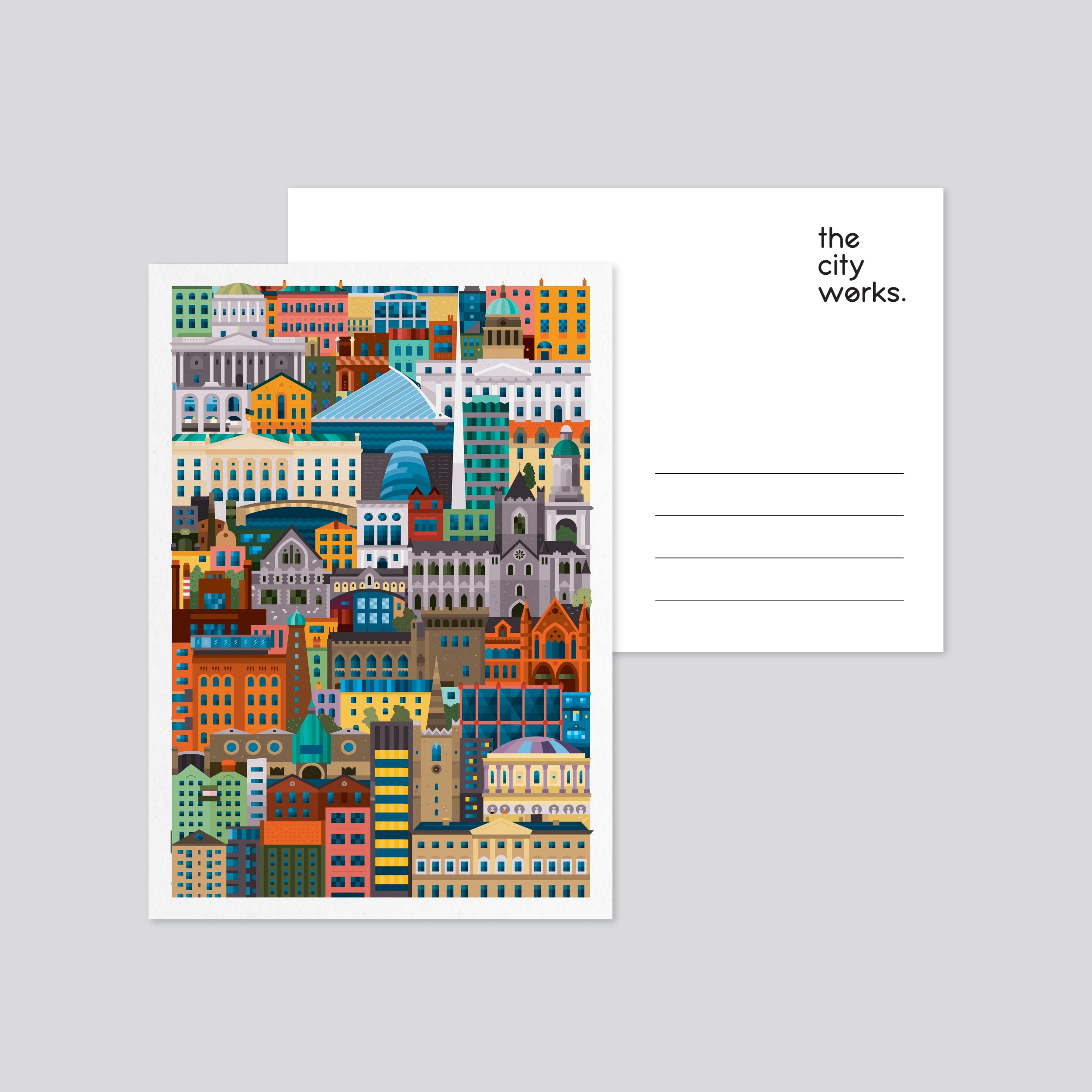 Dublin Colourful Postcard Set of 3