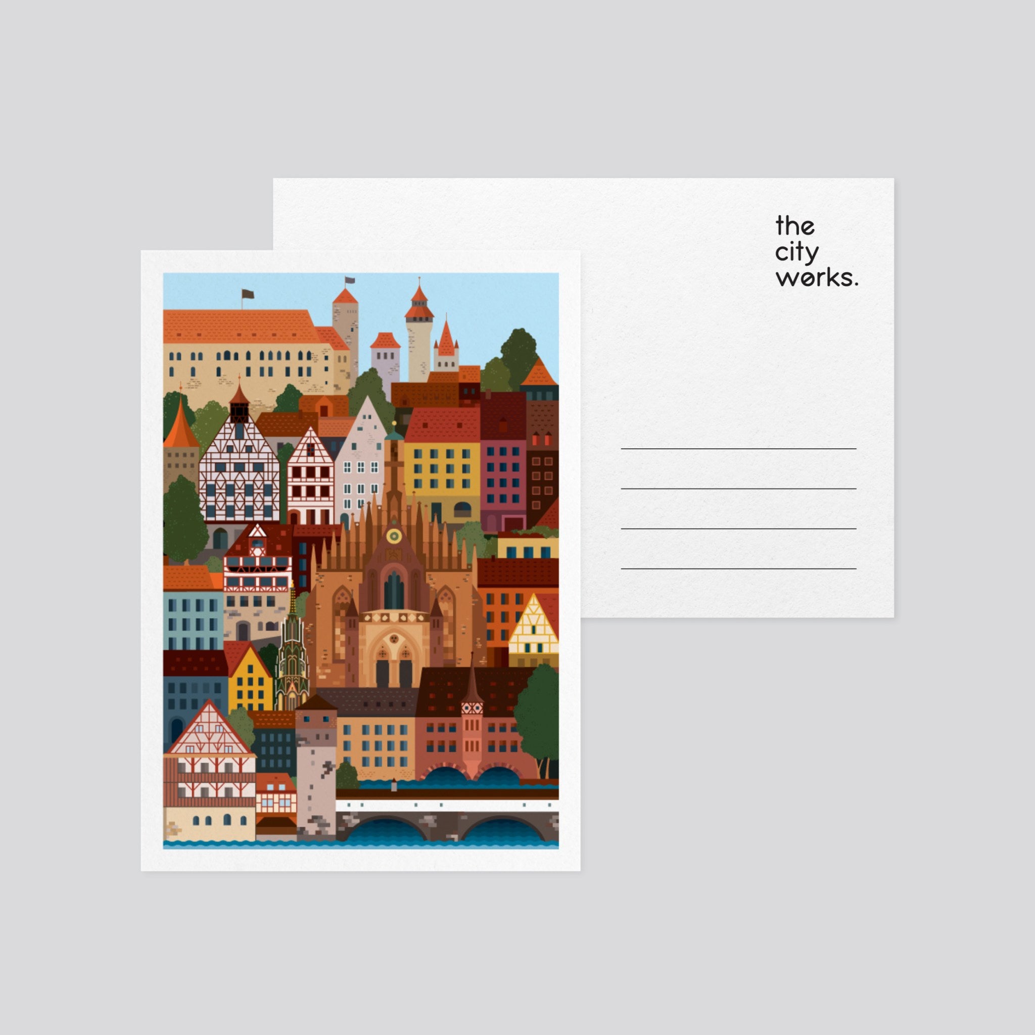 Nuremberg Colourful Postcard Set of 3