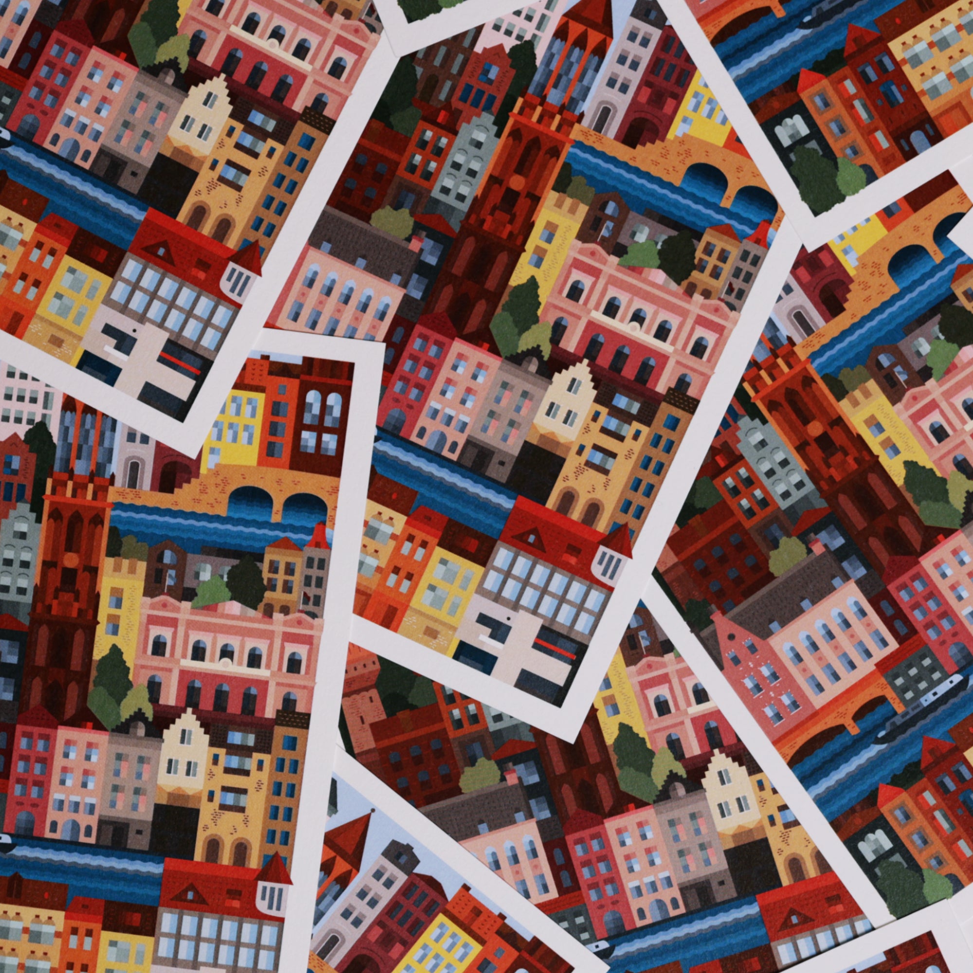 Utrecht Colourful Postcard Set of 3