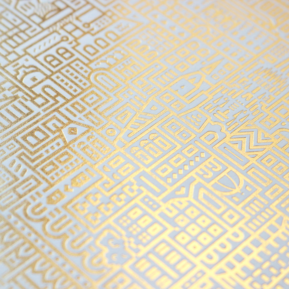 Vienna in Gold Print
