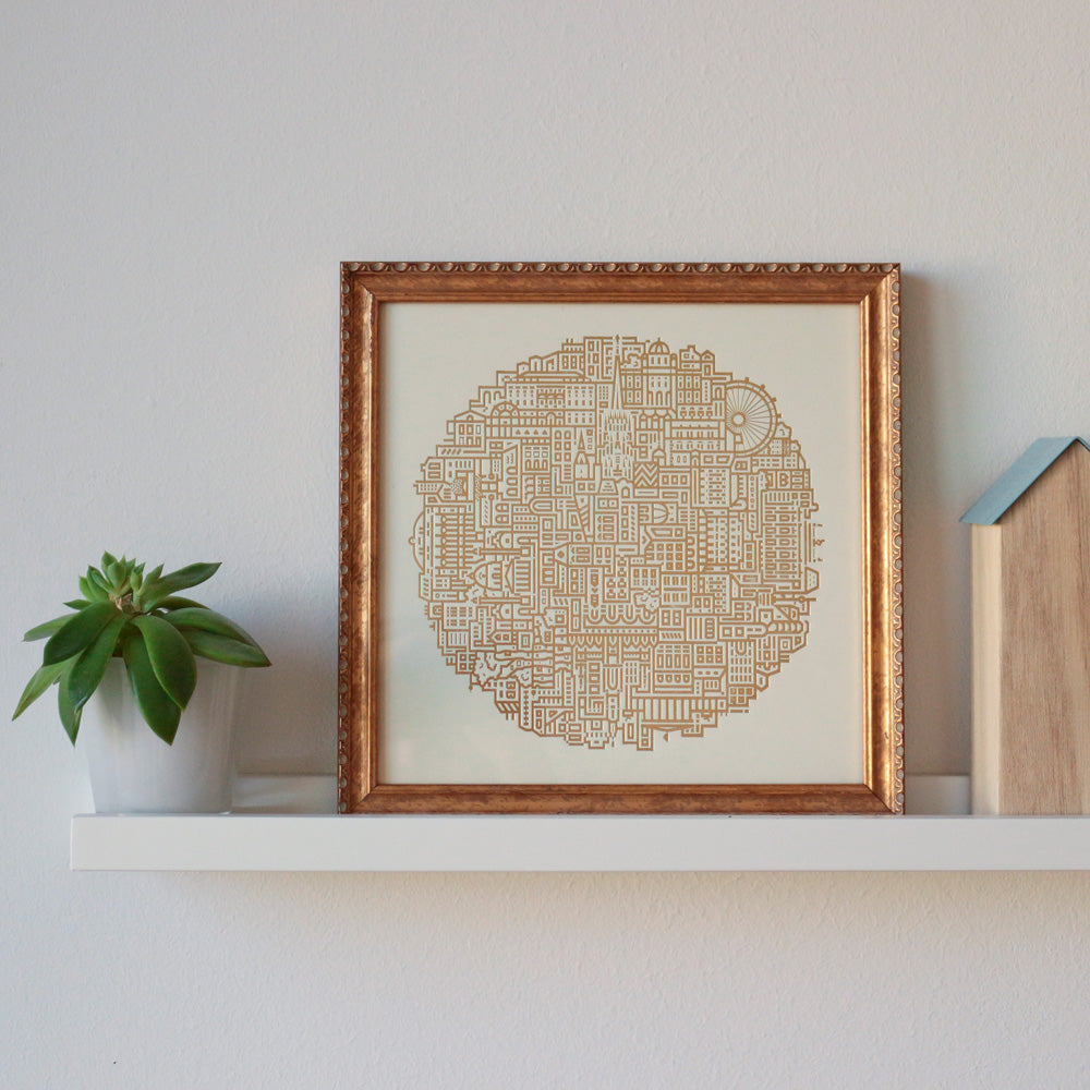 Vienna in Gold Print