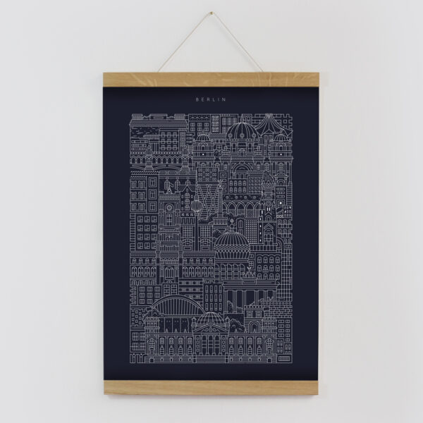Berlin Blueprint Framed by The City Works