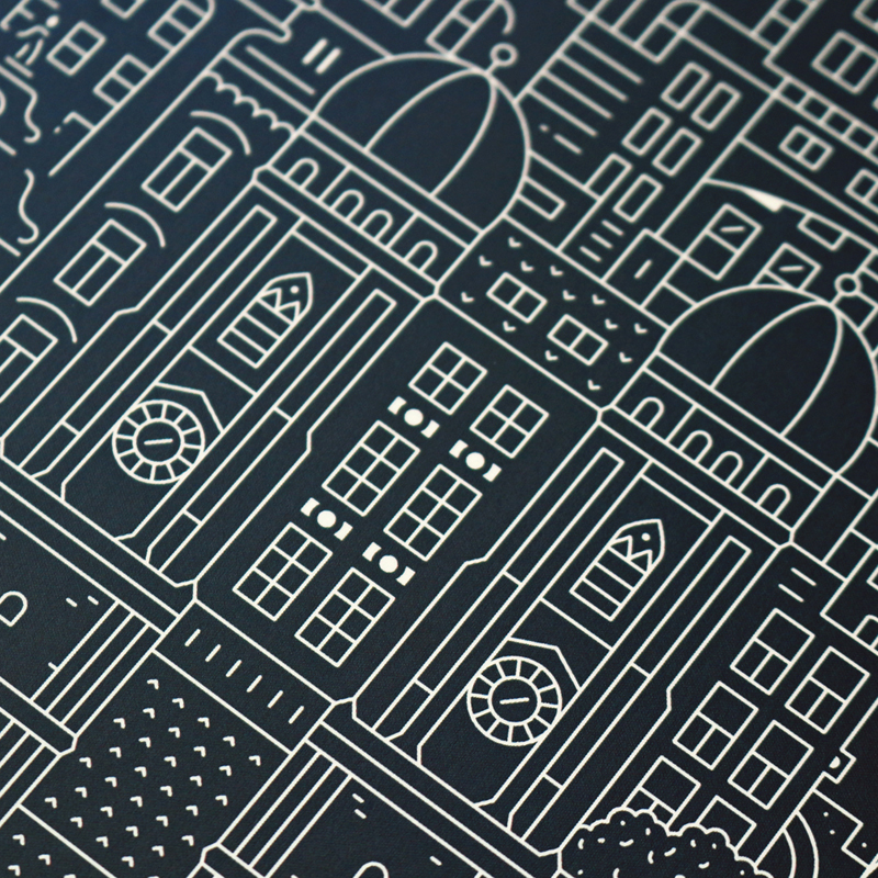 Munich Blueprint close Up by The City Works