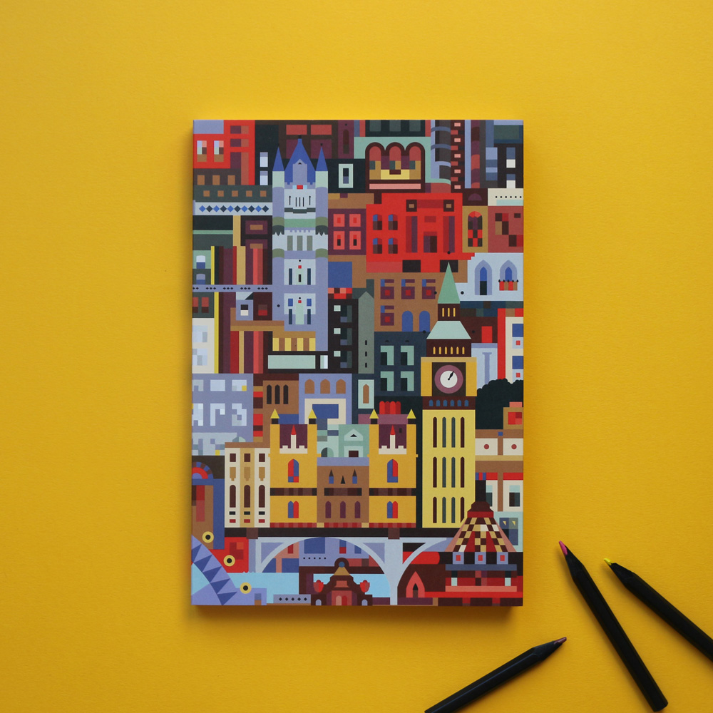 London-Multicolour-Journal-Front-on-Yellow