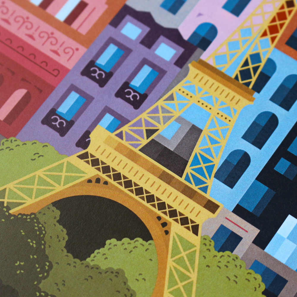 Paris New Edition Blockprint Close Up The City Works
