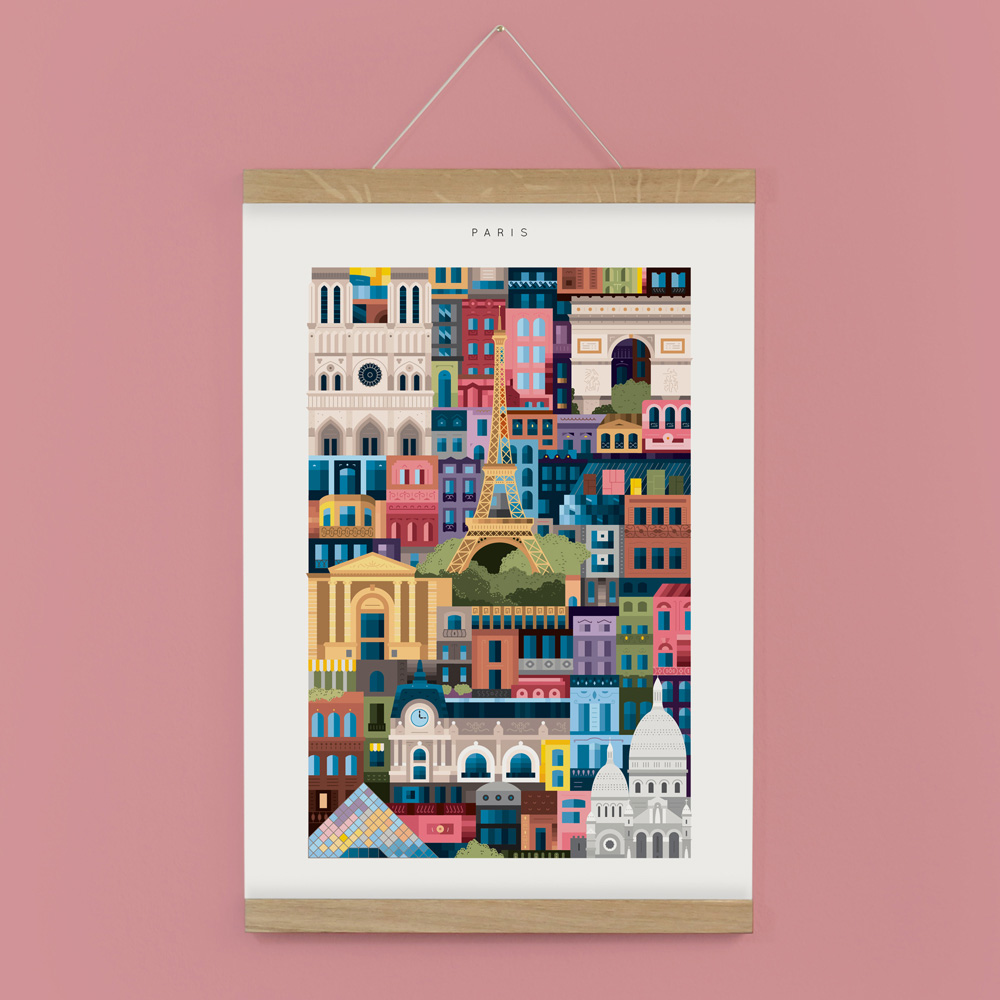 Print Set Choose any three Three City Poster Prints Paris Mix and Match Rome Amsterdam NYC Barcelona City Poster Prints
