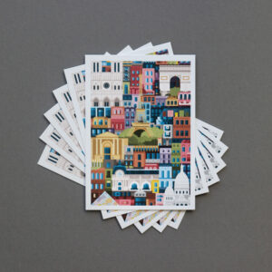 Paris-Postcard-Set-of-6-by-The-City-Works