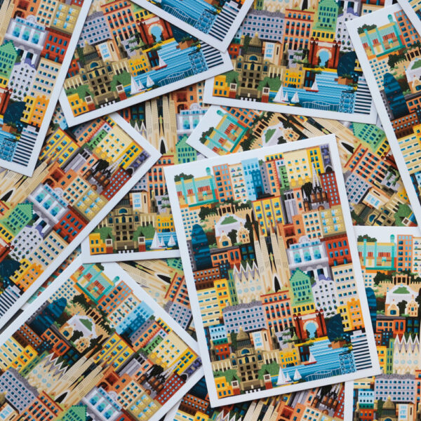 Barcelona Postcard by The City Works