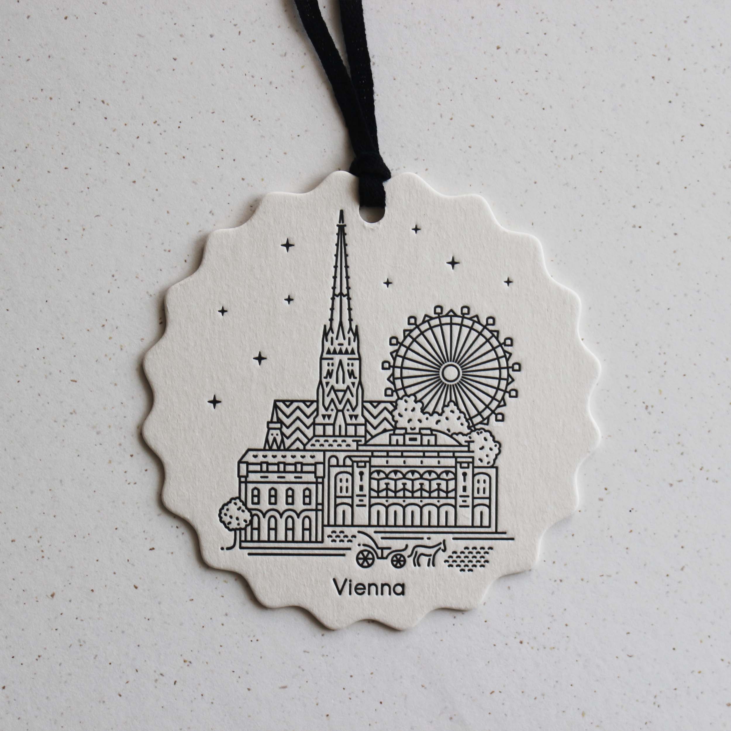 Vienna Letterpress Ornament by The City Works