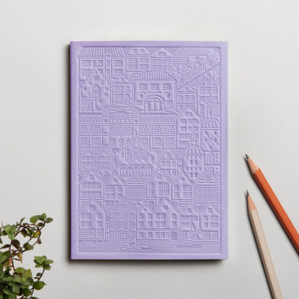 The Bergen Notebook Lavender by The City Works