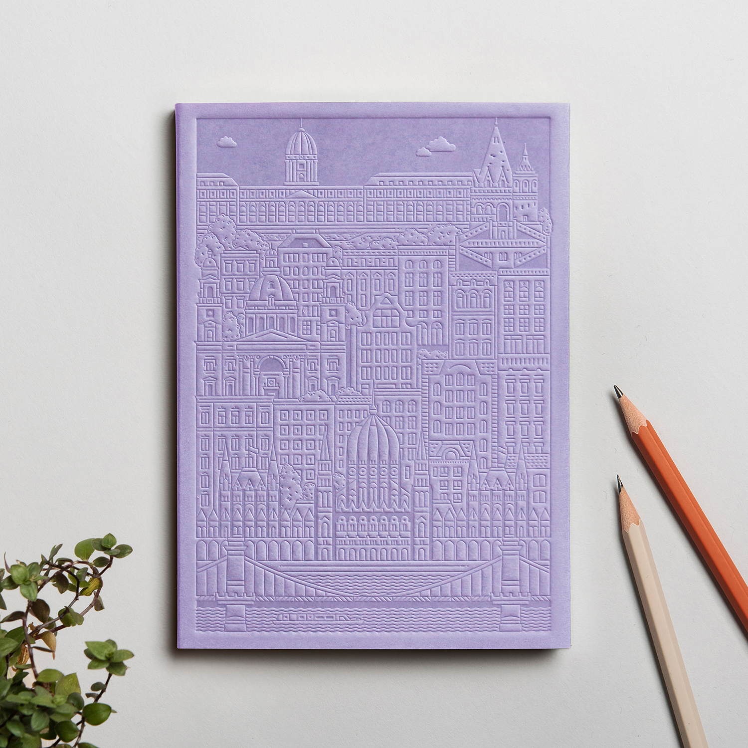 The Budapest Notebook Lavender by The City Works