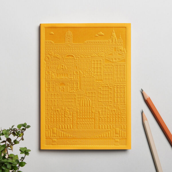 The Budapest Notebook Yellow by The City Works