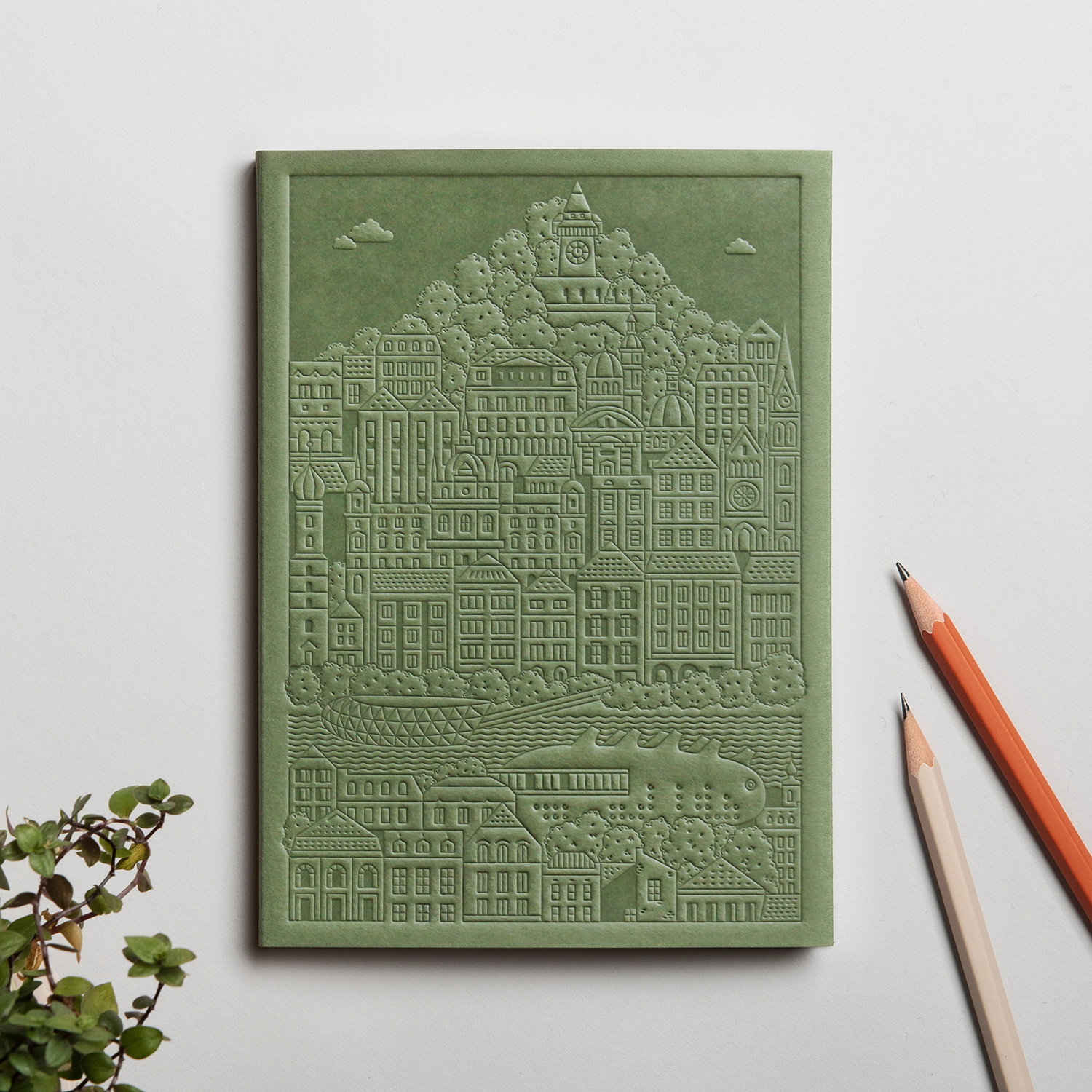 The Graz Notebook Green by The City Works