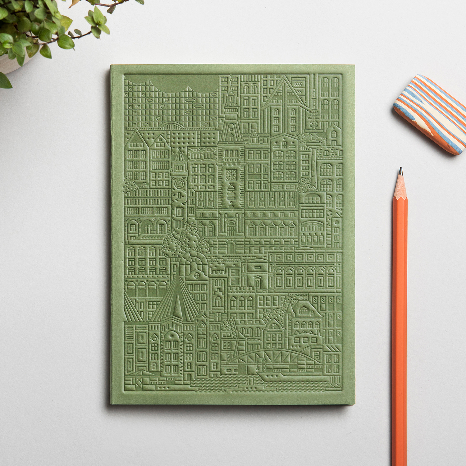 The Hamburg Notebook Green by The City Works