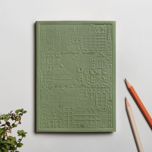 The Zurich Notebook Green by The City Works